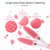 CNaier AE-8381 Household Waterproof Vibration Silicone Electric Massage Bath Body Brush (Pink)