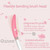CNaier AE-8381 Household Waterproof Vibration Silicone Electric Massage Bath Body Brush (Pink)