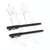 Pen Holders Makeup Brush Eyeshadow Pencil Pen Display Stand 6 Rooms Rack Desk Organizer Stationery(Clear)