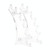 Pen Holders Makeup Brush Eyeshadow Pencil Pen Display Stand 6 Rooms Rack Desk Organizer Stationery(Clear)