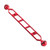 PULUZ 11.0 inch 27.9cm Aluminum Alloy Dual Balls Arm, Ball Diameter: 25mm(Red)