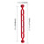 PULUZ 11.0 inch 27.9cm Aluminum Alloy Dual Balls Arm, Ball Diameter: 25mm(Red)