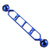 PULUZ 9.0 inch 22.8cm Aluminum Alloy Dual Balls Arm, Ball Diameter: 25mm(Blue)