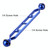 PULUZ 9.0 inch 22.8cm Aluminum Alloy Dual Balls Arm, Ball Diameter: 25mm(Blue)