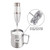 2 PCS Electric Milk Frother Foamer Double Spring Triple Spring Stainless Steel Mixer