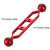 PULUZ 7.0 inch 17.7cm Aluminum Alloy Dual Balls Arm, Ball Diameter: 25mm(Red)