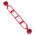 PULUZ 9.0 inch 22.8cm Aluminum Alloy Dual Balls Arm, Ball Diameter: 25mm(Red)