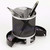 Desk Mesh Pen Pencil Holder Perpetual Calendar Office Supplies Multifunctional Digital LED Pens Storage Box(Black)