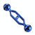 PULUZ 5.0 inch 12.6cm Aluminum Alloy Dual Balls Arm, Ball Diameter: 25mm(Blue)