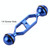 PULUZ 5.0 inch 12.6cm Aluminum Alloy Dual Balls Arm, Ball Diameter: 25mm(Blue)