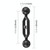 PULUZ 5.0 inch 12.6cm Aluminum Alloy Dual Balls Arm, Ball Diameter: 25mm(Black)