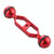 PULUZ 5.0 inch 12.6cm Aluminum Alloy Dual Balls Arm, Ball Diameter: 25mm(Red)