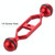 PULUZ 5.0 inch 12.6cm Aluminum Alloy Dual Balls Arm, Ball Diameter: 25mm(Red)