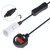 E14 Wire Cap Switch Lamp Holder Chandelier Power Socket with 1.5m Extension Cable, Big UK Plug(White)
