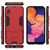 Shockproof PC + TPU Case for Galaxy A10e, with Holder (Red)