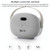 W-KING T8 HIFI Speaker 30W High Power Portable Bluetooth Speaker Wireless with FM Radio for Mobile Bluetooth Speaker(Silver grey)