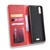 Magnetic Buckle Retro Crazy Horse Texture Horizontal Flip Leather Case for Wiko Y80, with Holder & Card Slots & Photo Frame(Red)