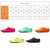 Yoogan 2 Pairs Unisex Outdoor Non-Slip Beach Socks for Swimming Diving Snorkeling, Shoe Size:XL39-41(Orange)