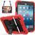 Shockproof Colorful Silica Gel + PC Protective Case for iPad Mini 2019 / Mini 4, with Holder & Shoulder Strap & Hand Strap & Pen Slot(Red)