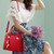 Fashion Women Tassel PU Leather Embroidery Crossbody Bag Shoulder Bag Simple Style Hand Bags(gray)