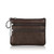 Genuine Leather Women Small Wallet Change Purses Zipper Card Holder Wallets(Purple)