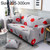 Sofa Covers all-inclusive Slip-resistant Sectional Elastic Full Couch Cover Sofa Cover and Pillow Case, Specification:Four Seat + 2 pcs Pillow Case(Red Lip)
