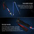 5 Node Portable Foldable Aluminium Alloy Alpenstocks Trekking Poles, Folding Length : 35CM (Red)