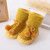 Winter Baby Warmer Floor Shoes Anti-Slip Baby Step Shoes, Size:12cm(Yellow)