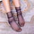 3 Pairs Lace Socks Fishnet Embroidered High Fish Women Net Socks Ankle Short Socks Ruffle Sexy(Lattice)