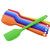 2 PCS Kitchen Silicone Cream Cake Spatula Mixing Scraper Brush Butter Mixer Brushes Baking Tool Kitchenware(Orange)