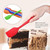 2 PCS Kitchen Silicone Cream Cake Spatula Mixing Scraper Brush Butter Mixer Brushes Baking Tool Kitchenware(Orange)