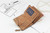 Leather Women Hasp Small Slim Coin Pocket Purse Cards Holders Wallet(Brown)