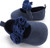 Lovely Flower Baby Girl Newborn Crib Shoes Soft Prewalker Anti-slip Baby Shoes(Blue)