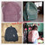 Soft Fabric Backpack Female Corduroy Design School Backpack for Teenage Girls Women(Light Green)