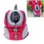 Outdoor Pet Dog Carrier Bag Front Bag Double Shoulder Portable Travel Backpack Mesh Backpack Head, Size:S(Rose Red)