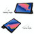ENKAY PU Leather + Plastic Bottom Case with Three-folding Holder for Samsung Galaxy Tab A 8 (2019) P200 / P205(Black)