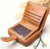 Vintage Button Phone Purses Women Wallets Female Purse Leather Brand Retro Ladies Long Zipper Woman Wallet Card Clutch(Short orange)