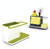 2 PCS Kitchen Sponge Organizer Stands Box Self Draining Sink Storage Rack(Green)
