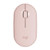 Logitech Pebble Cobblestone Shape Thin 3-keys 1000DPI Mute Wireless Bluetooth Optical Mouse, Wireless Range: 10m (Pink)