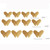 3D Wallpaper Home Decoration Hollow Butterfly Fridge Wall Stickers(Hollow Butterfly A type Gold)
