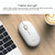 Logitech Pebble Cobblestone Shape Thin 3-keys 1000DPI Mute Wireless Bluetooth Optical Mouse, Wireless Range: 10m (Black)