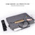 ST02S Waterproof Tear Resistance Hidden Portable Strap One-shoulder Handbag for 15.6 inch Laptops, with Suitcase Belt(Light Grey)