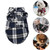 Summer Pet Dog Clothes for Small Dogs Fashion Cotton Cat Dog Plaid Shirt, Size:L(Blue)