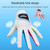 PGM One Pair Golf Microfiber Cloth Soft Comfortable Gloves for Children (Color:White Size:15)