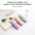 Portable Flower Carved Toothbrush Holder Outdoor Toothrush Cap Case Toothpaste Storage Box Wash Cup(Beige)