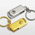 MicroDrive 32GB USB 2.0 Creative Personality Metal U Disk with Keychain (Gold)
