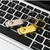 MicroDrive 32GB USB 2.0 Creative Personality Metal U Disk with Keychain (Gold)