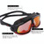 Colorful Large Frame Electroplating Anti-fog Silicone Swimming Goggles for Adults (Blue + Black)