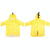 Cartoon Dinosaur Children Fashion Raincoat Size: L(Yellow)