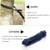 Portable Outdoor Camping Full-automatic Nylon Parachute Hammock with Mosquito Nets, Size : 250 x 120cm (Dark Blue + Baby Blue)